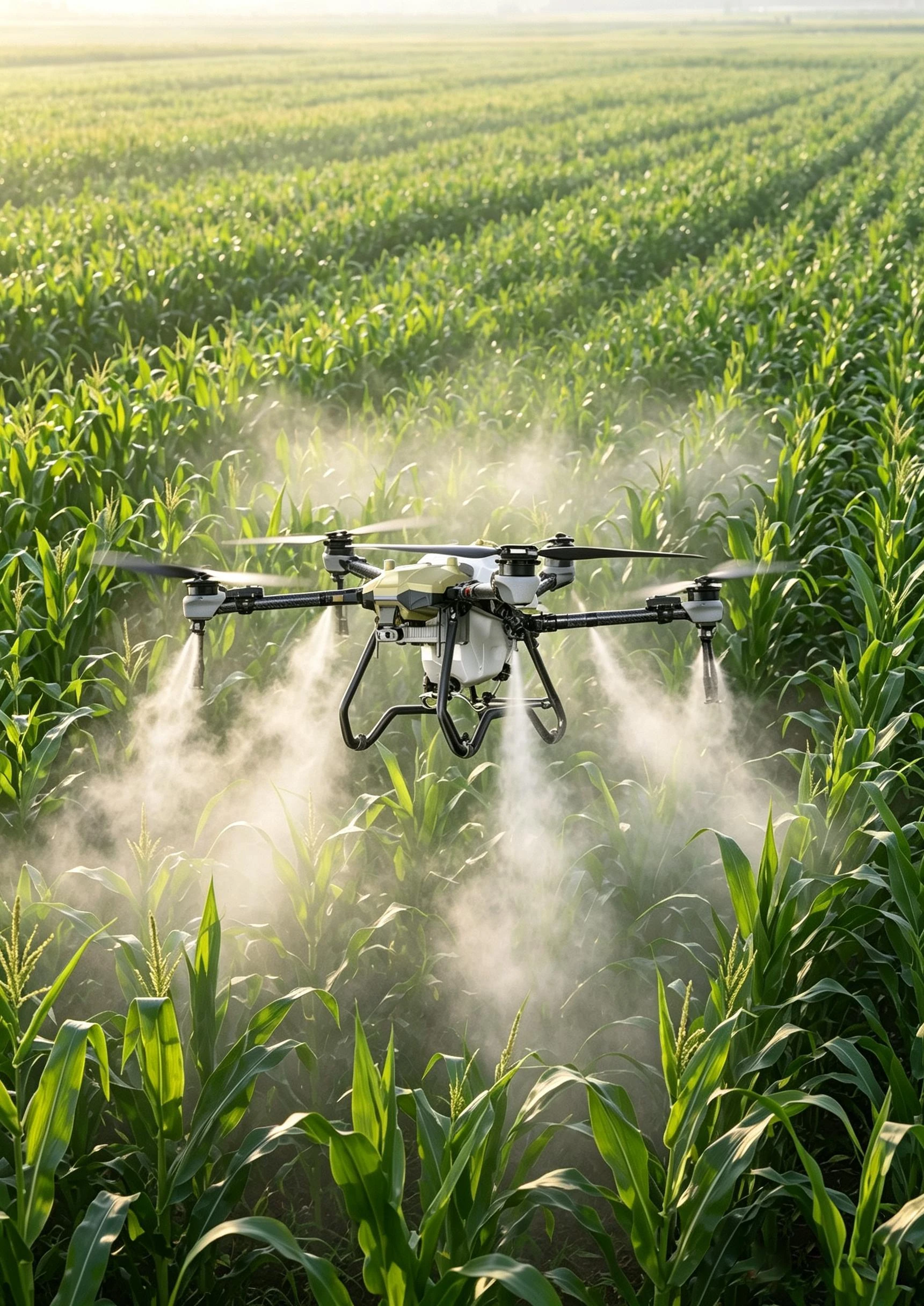 H4-30 agricultural drone shown in a crop field